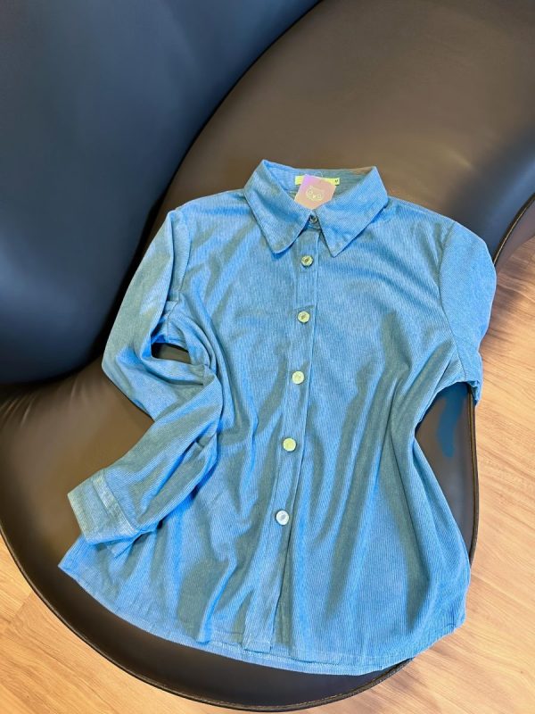 CAMISA COTELÊ AZUL OCEANO