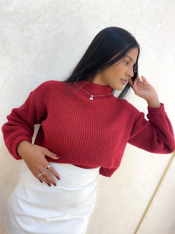 CROPPED FIO MOUSSE CEREJA