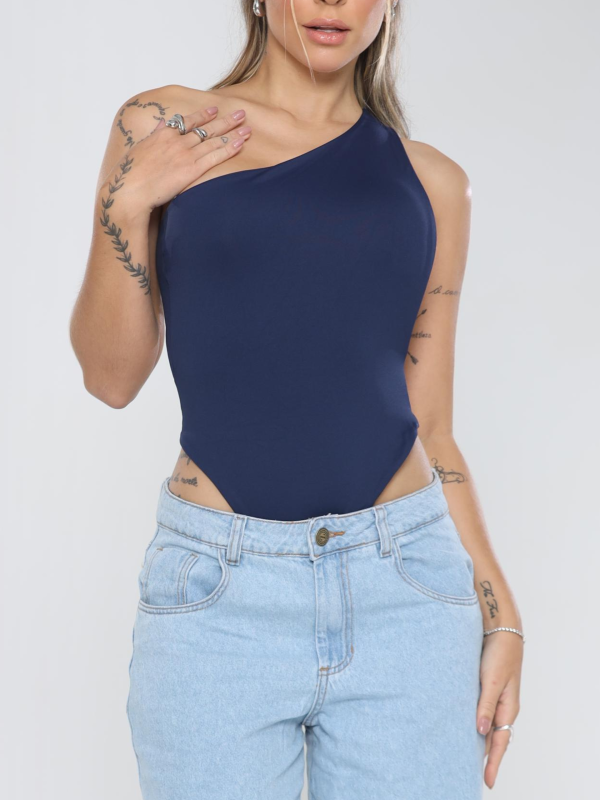 BODY OMBRO UNICO AZUL POLIAMIDA