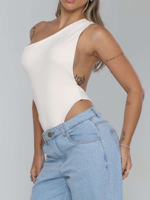 BODY OMBRO UNICO BRANCO POLIAMIDA