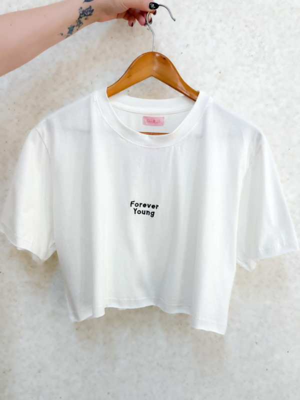 LONG CROPPED BORDADO ALGODÃO OFF WHITE