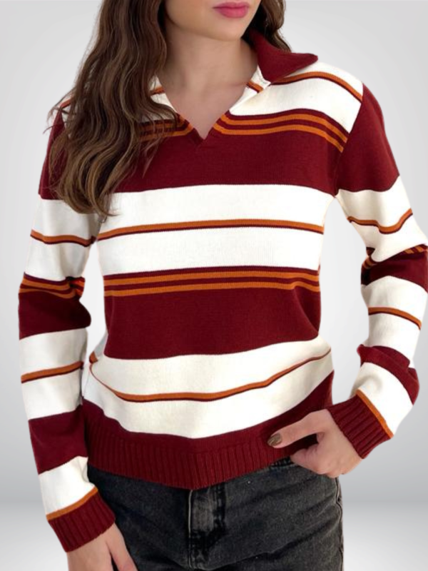 BLUSA GOLA POLO TRICÔ VINHO