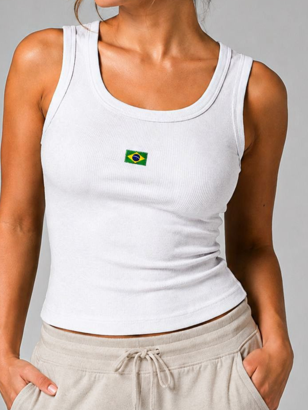 REGATA ESSENCIAL BRASIL BRANCA
