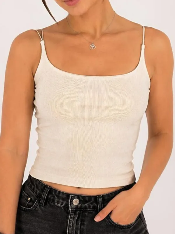 REGATA CROPPED CANELADA MESCLA