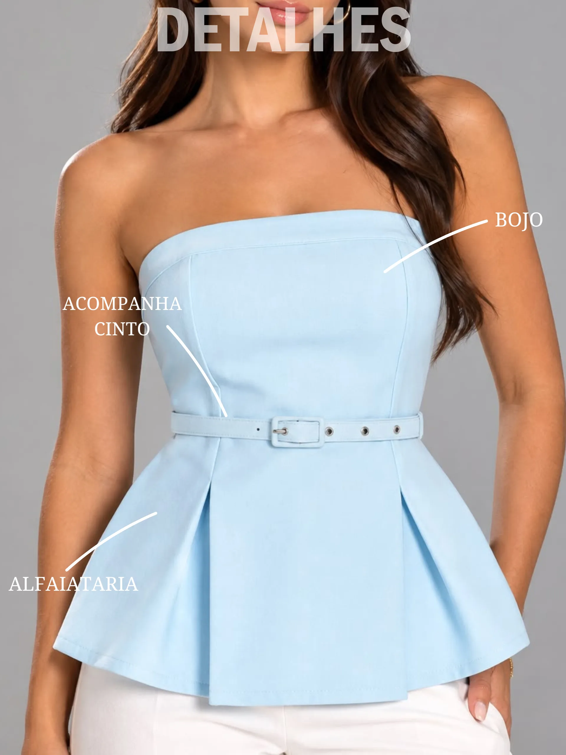 BATA TOMARA QUE CAIA AZUL BABY - Imagem 2